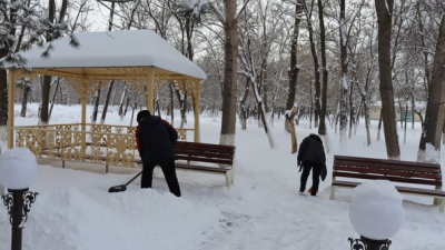 Қар тазалау жұмыстары