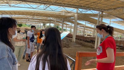 Жазғы демалыс лагерінде жүрген оқушыларға экскурсия жүргізді