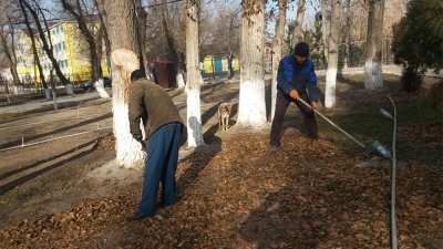 Кесенелердің аумағында тазалау жұмыстары жалғасуда