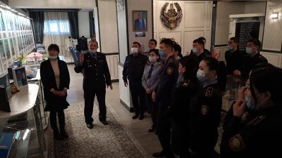 Полиция қызметкерлеріне тақырыптық экскурсия өткізілді