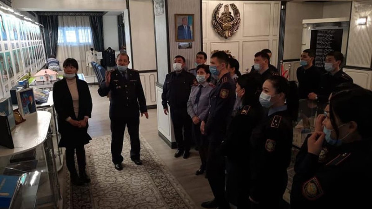 Полиция қызметкерлеріне тақырыптық экскурсия өткізілді