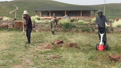 Ақыртас сәулет-археологиялық кешенінде тазалық жұмыстарын жүргізді