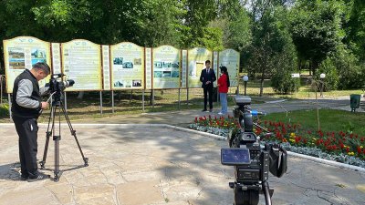 Тарихи нысандарда түсірілім жүргізуде