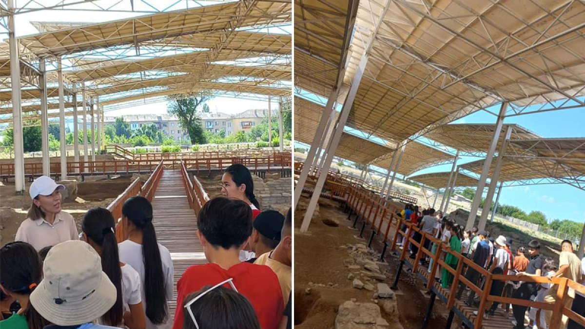 Археологиялық саябақта қонақта болды