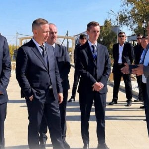 The delegation of the Leningrad Region of the Russian Federation visited the Aisha-bibi Mausoleum
