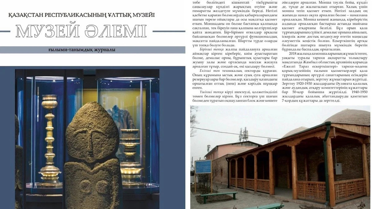 «МУЗЕЙ ӘЛЕМІ» журналында ғылыми мақала жарияланды